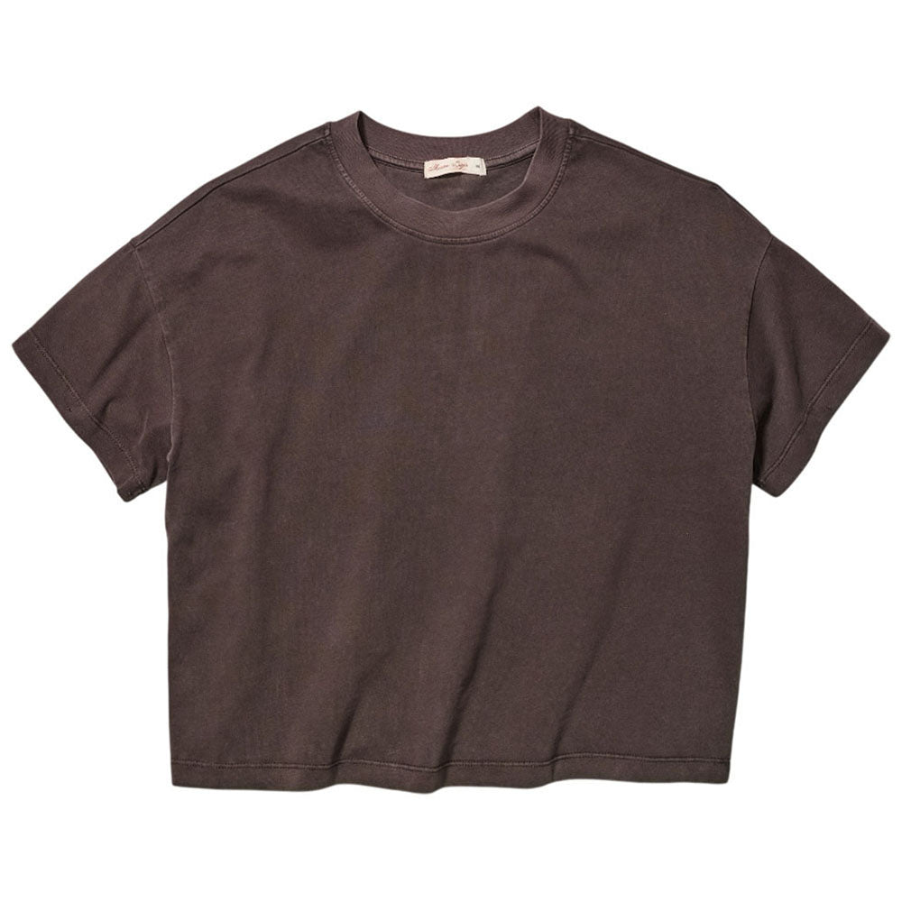 Marine Layer Women's Brown Luxe Sueded Tee