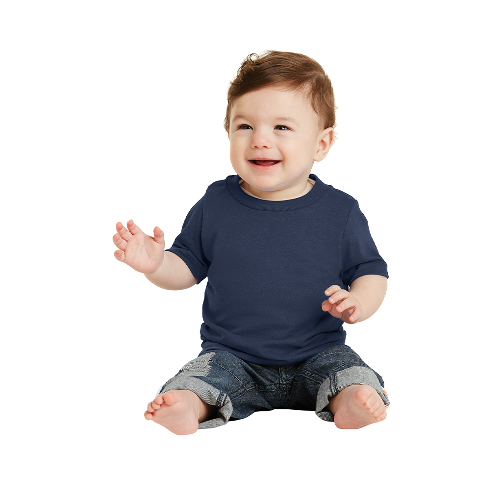Port & Company Infant Navy Core Cotton Tee