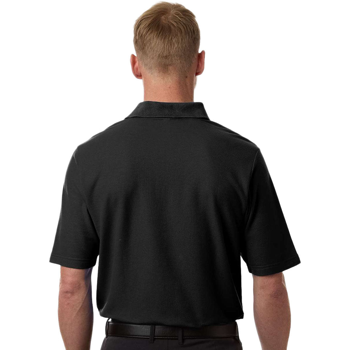 Core 365 Men's Black Tall Resolve CVC Performance Pique Polo