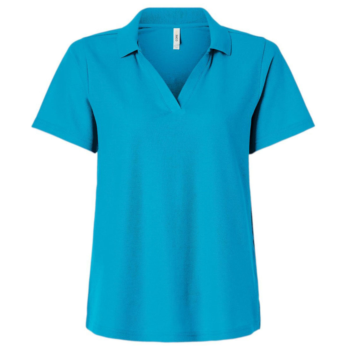 Core 365 Women's Electric Blue Resolve CVC Performance Pique Polo