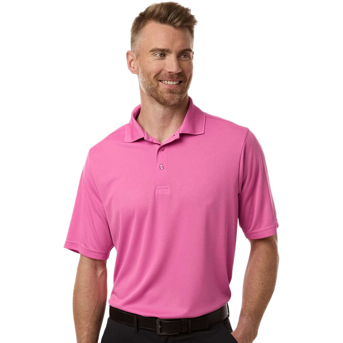 Core 365 Men's Charity Pink Nova Performance Pique Polo