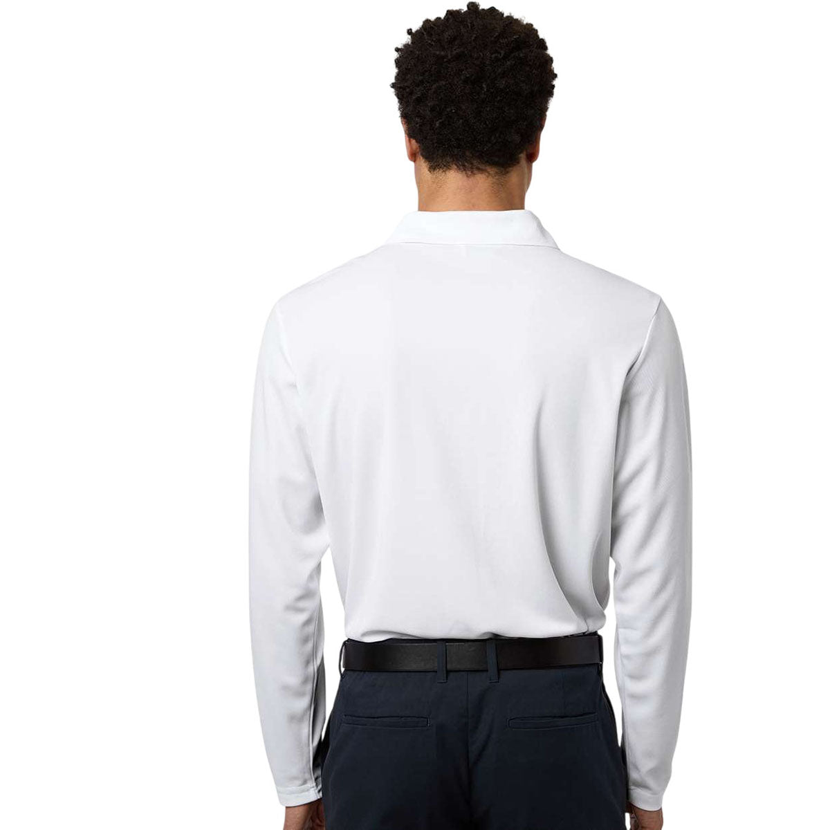 Core 365 Men's White Nova Performance Long Sleeve Pique Polo