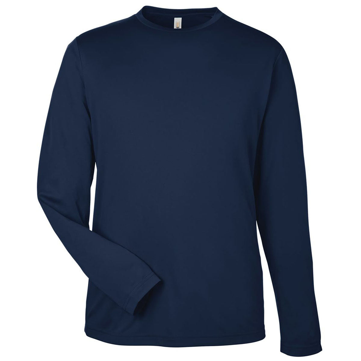 Core 365 Unisex Classic Navy Capital Long Sleeve Performance T-Shirt