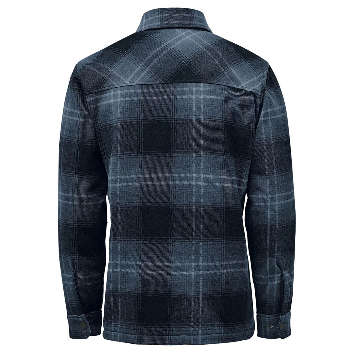 Stormtech Men's Midnight/Dusk Plaid Highland Sherpa Lined Plaid Jacket