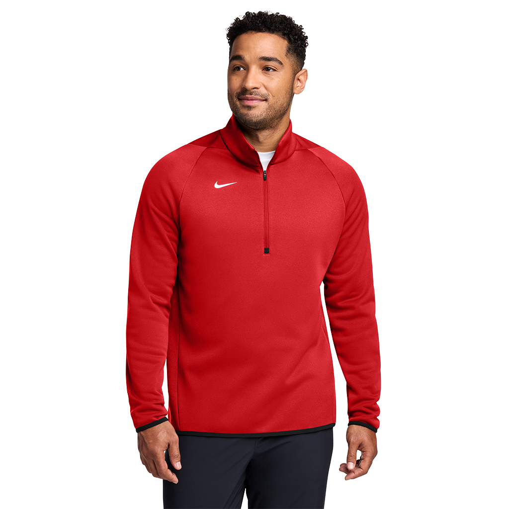 Nike Men's Team Scarlet Therma-FIT 1/4-Zip Fleece