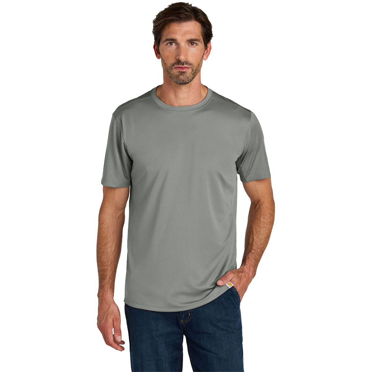 Carhartt Men's Asphalt Grey Force Sun Defender Short Sleeve T-Shirt