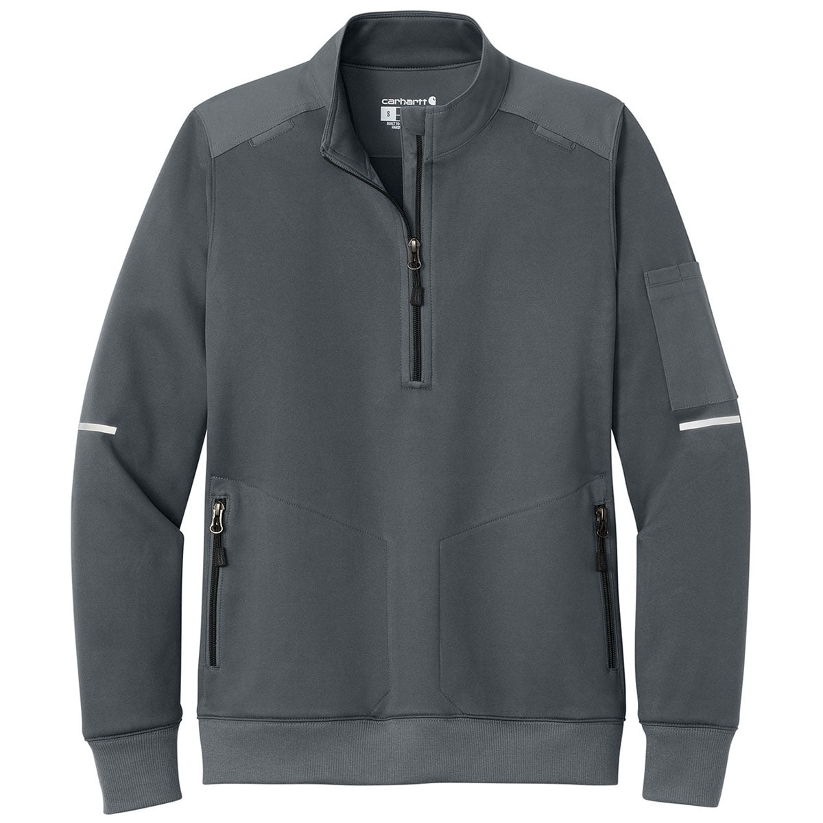 Carhartt Women's Pewter FLD & RSCU 1/2-Zip Mid-Layer