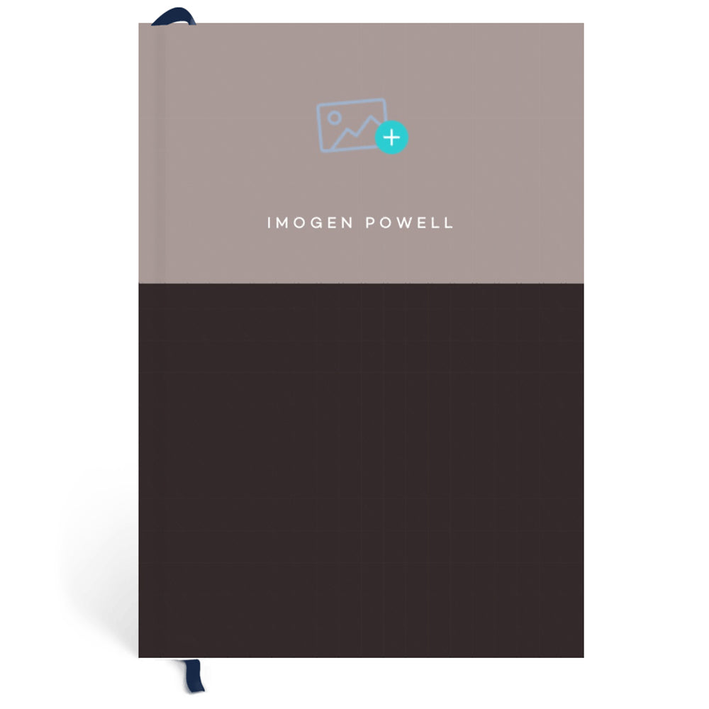 Papier Brown/Charcoal Colorblock Gratitude Journal