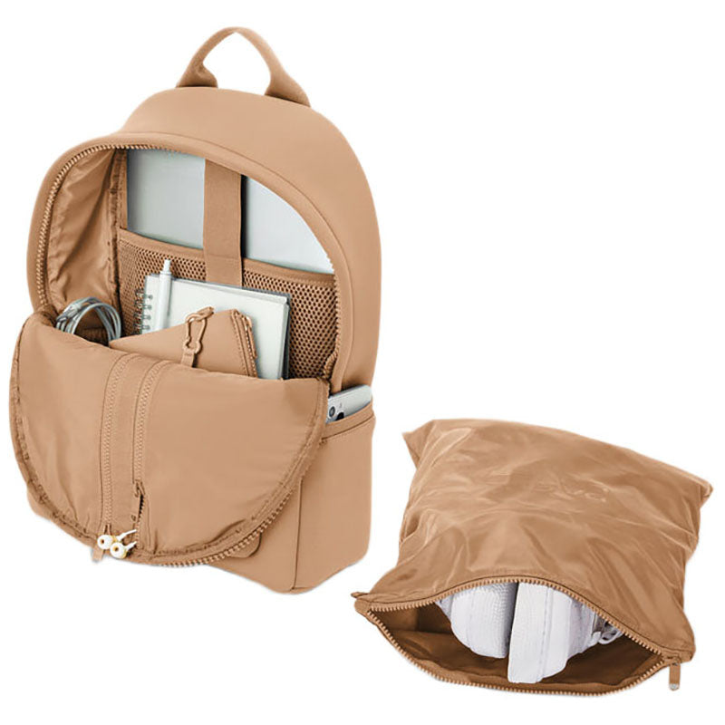 Dagne Dover Camel Dakota Neoprene Backpack - Medium