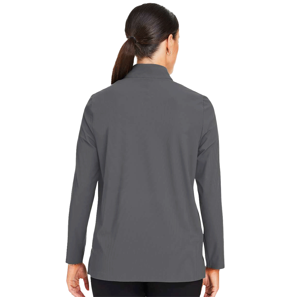 Devon & Jones Women's Graphite CrownLux Performance Windsor Welded Quarter-Zip