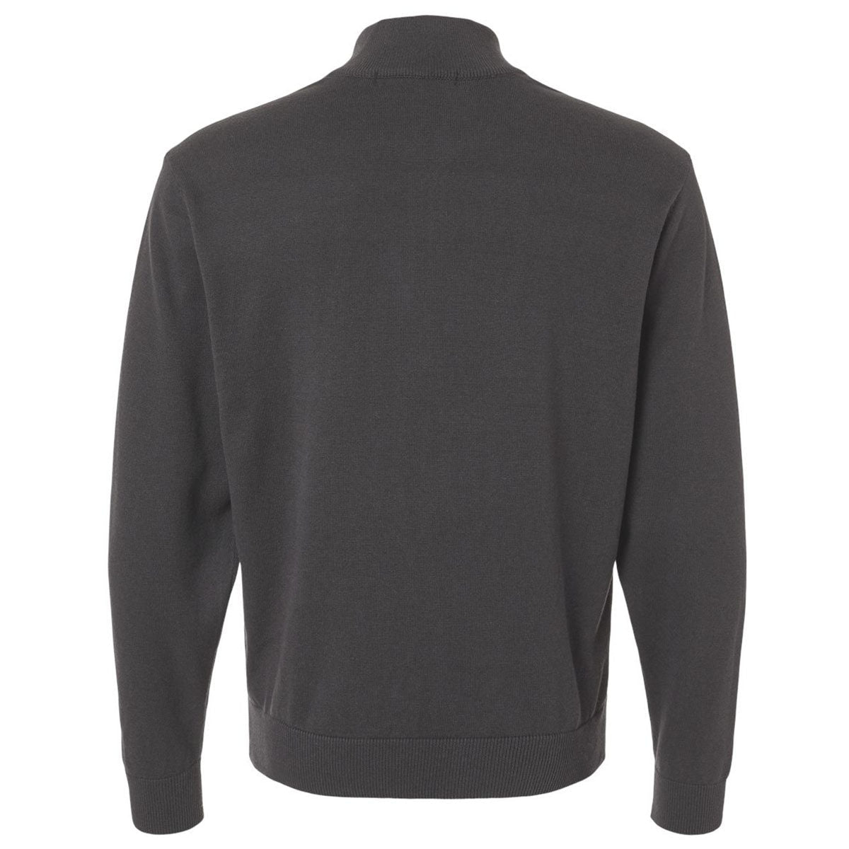 Devon & Jones Men's Graphite New Classics Quarter-Zip Sweater