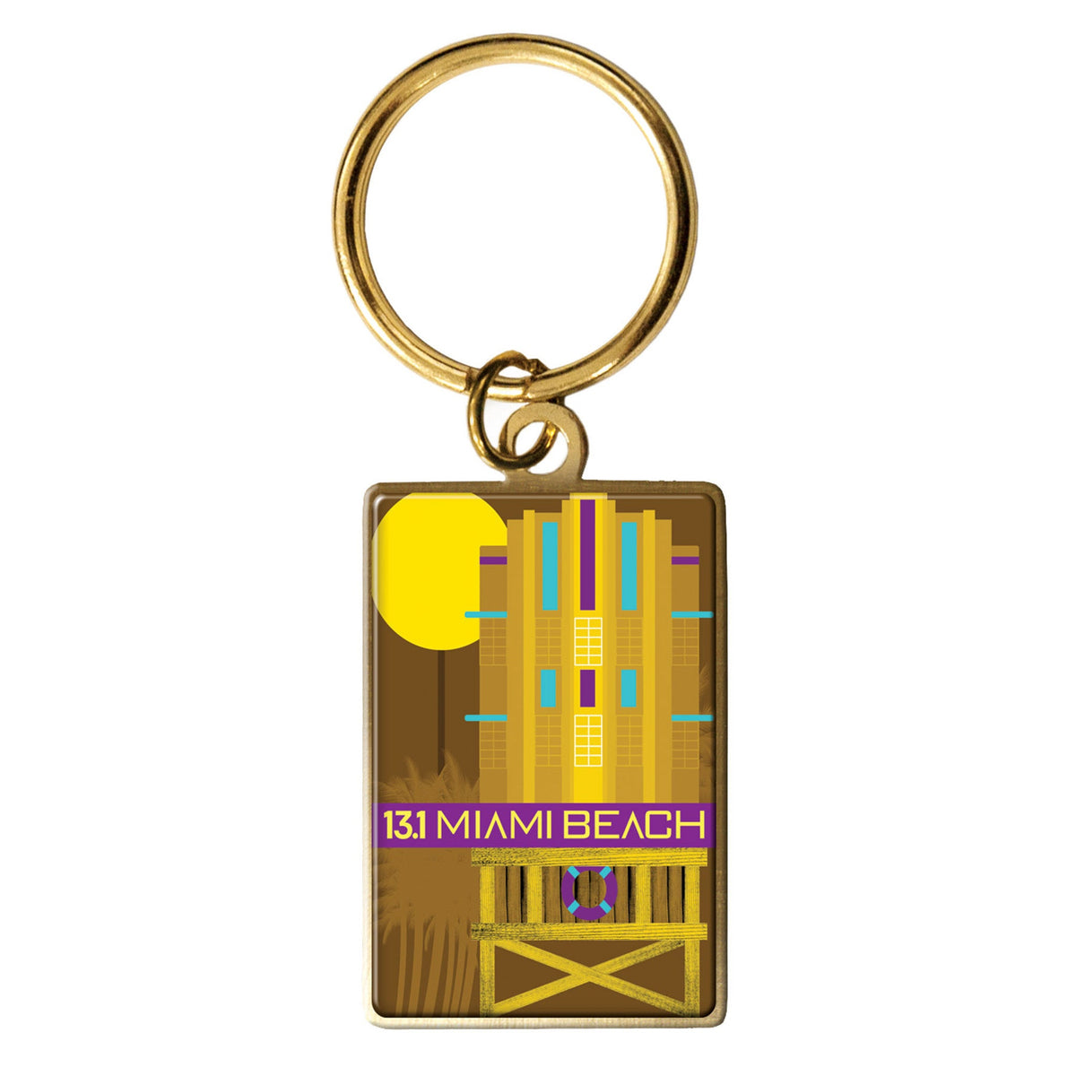 BCG Gold Digistock Keychain 1 1/8" W x 1 1/2" H