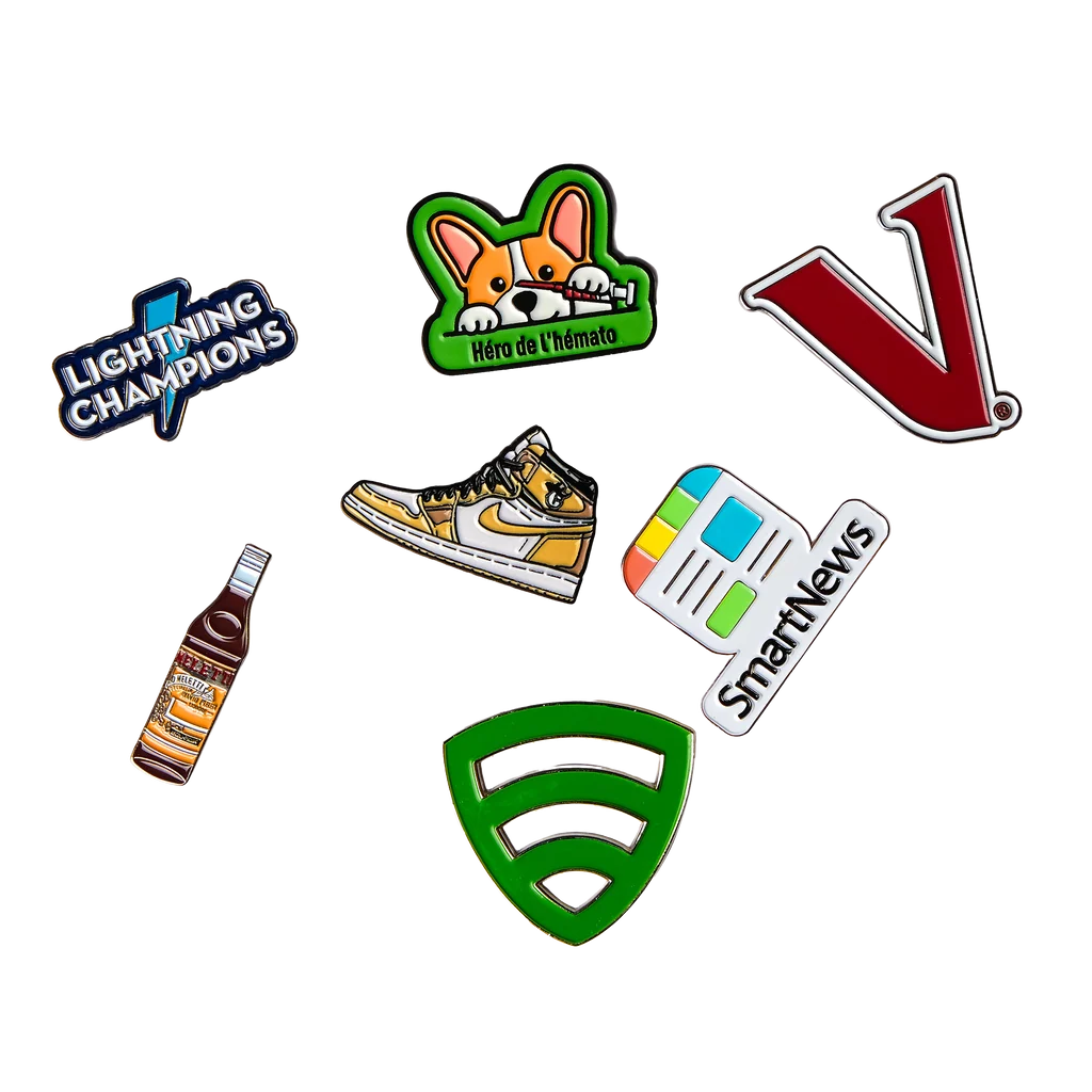 BCG Custom 1 1/2" W X 1 1/2" H Diestruck Soft Enamel Lapel Pins