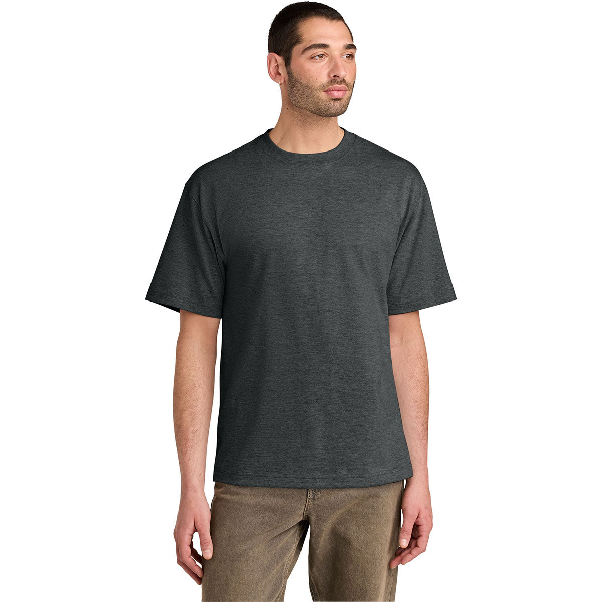 District Men's Heathered Charcoal Heavyweight Very Important Tee