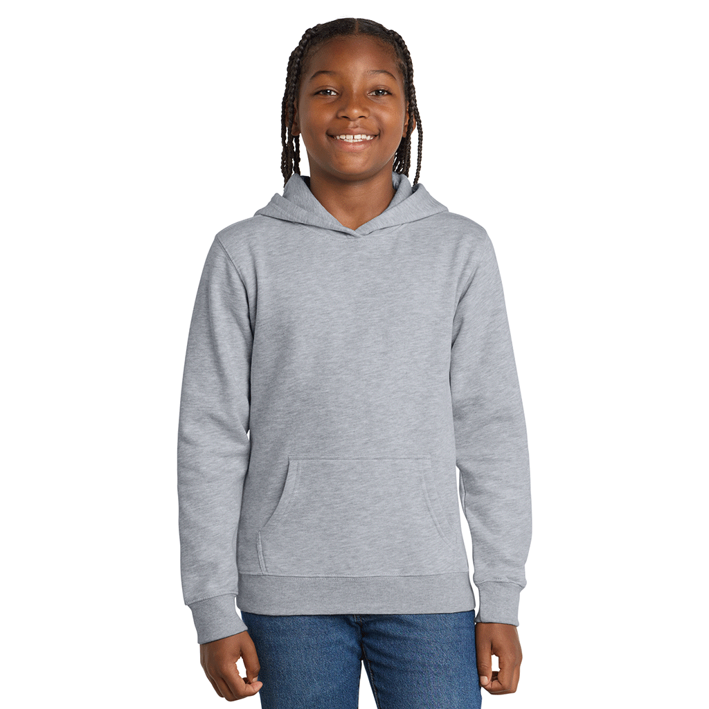 District Youth Light Heather Grey V.I.T. Fleece Hoodie