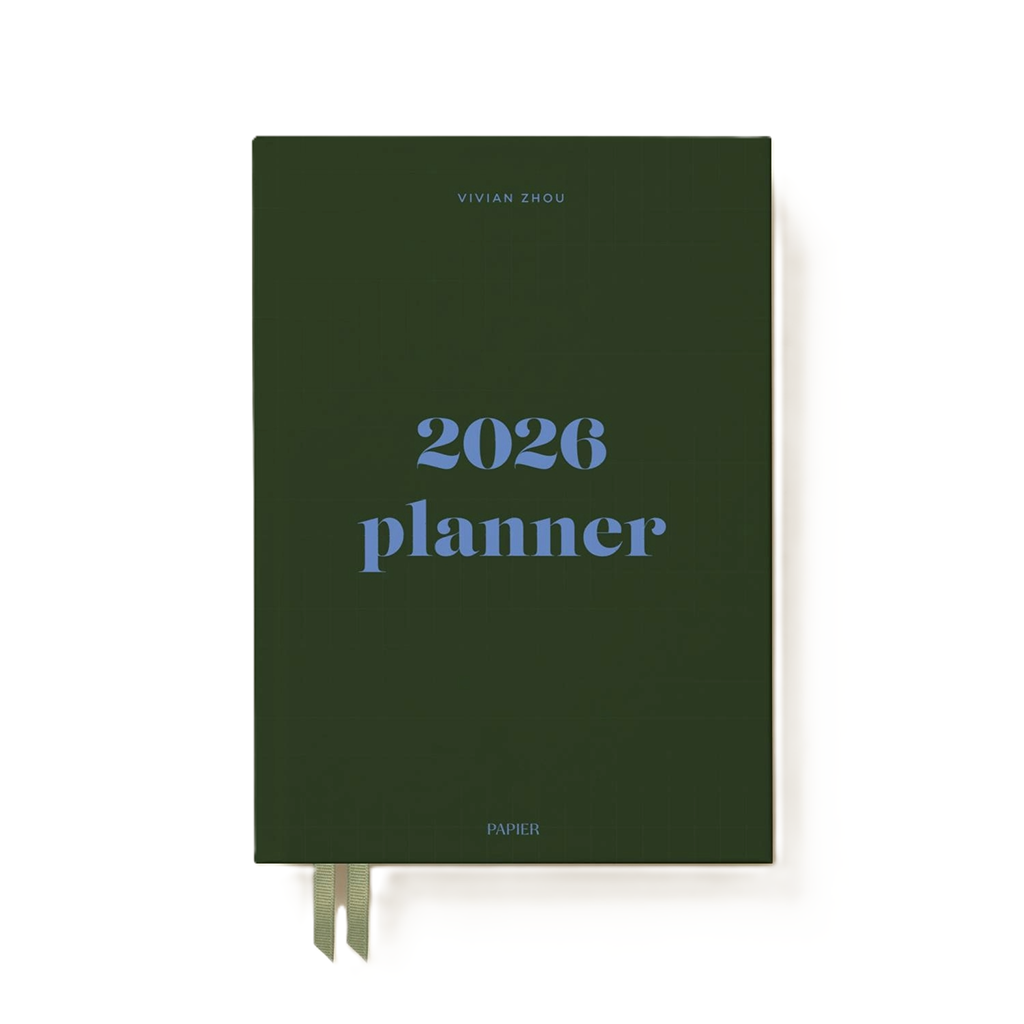 Papier Dark Green Joy Calendar Year Planner