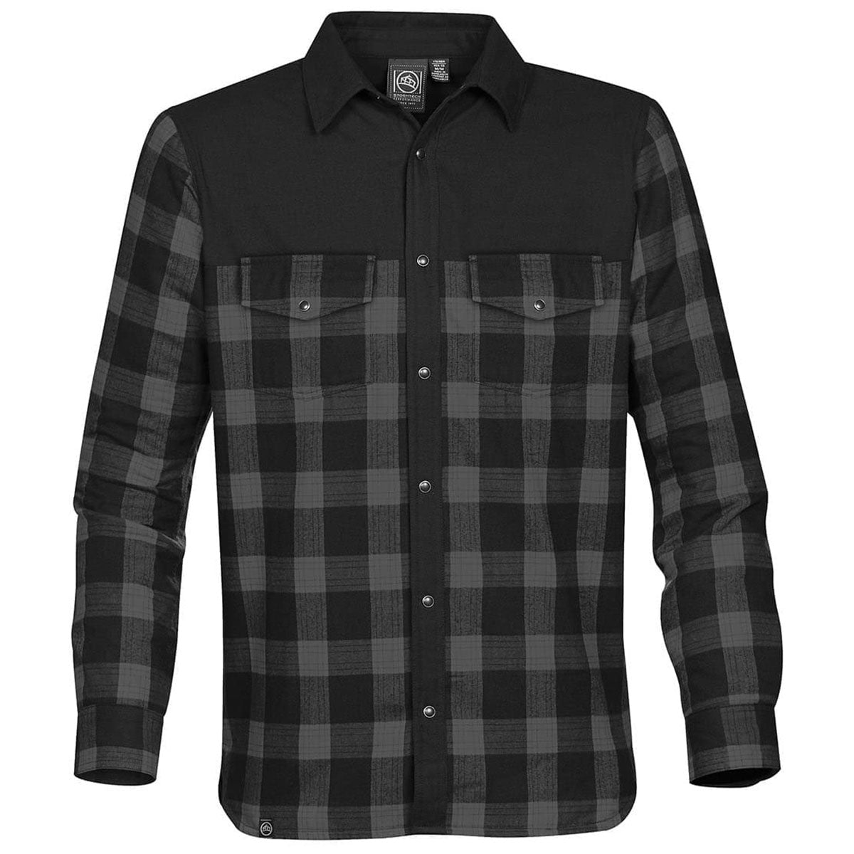 Stormtech Men's Carbon Plaid Logan Thermal Long Sleeve Shirt