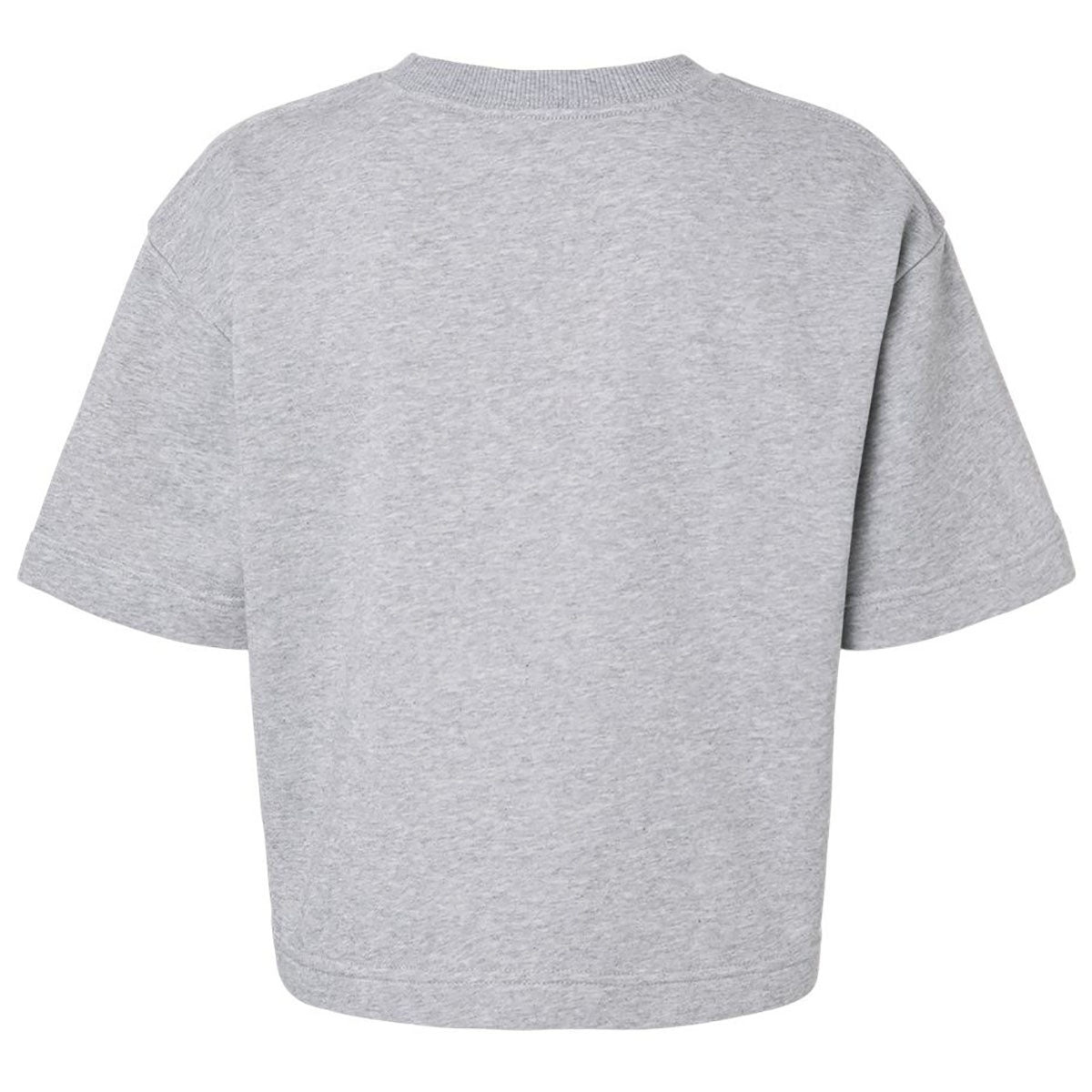 American Apparel Women's Heather Grey French Terry Mid-Length Boxy Top