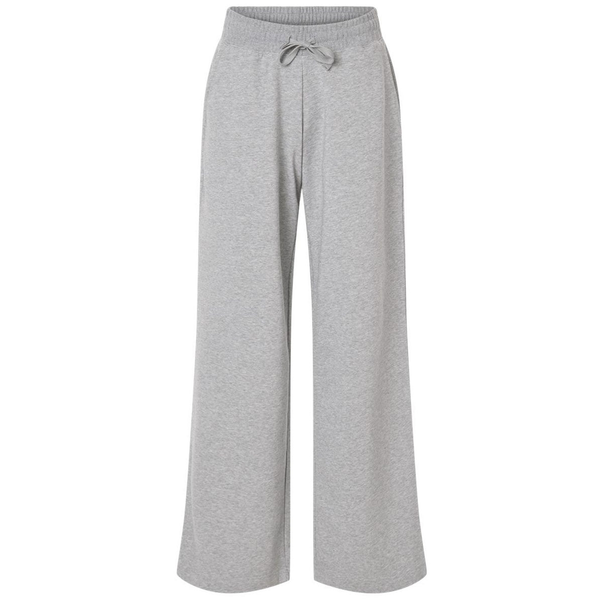 American Apparel Women's Heather Grey French Terry Wide Leg Pants