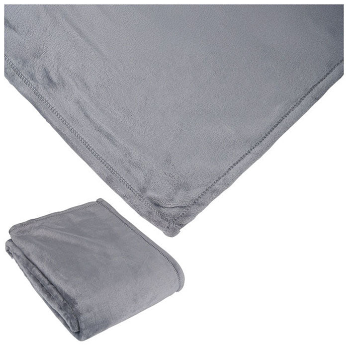 Logomark Grey Fairmont Mink Touch Blanket