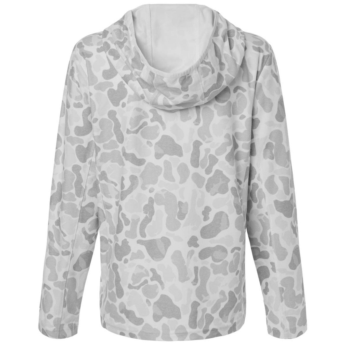 HUK Women's White Coldfront+ KC Print Hooded Sweatshirt