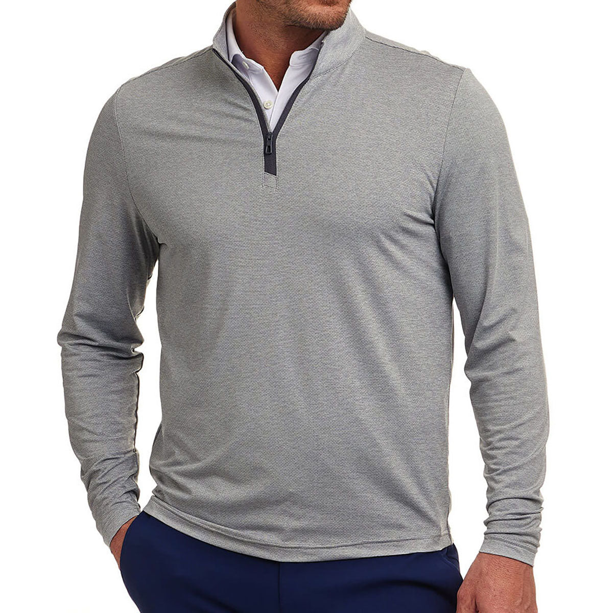 Holderness & Bourne Men's Heathered Grey The Bell Pullover