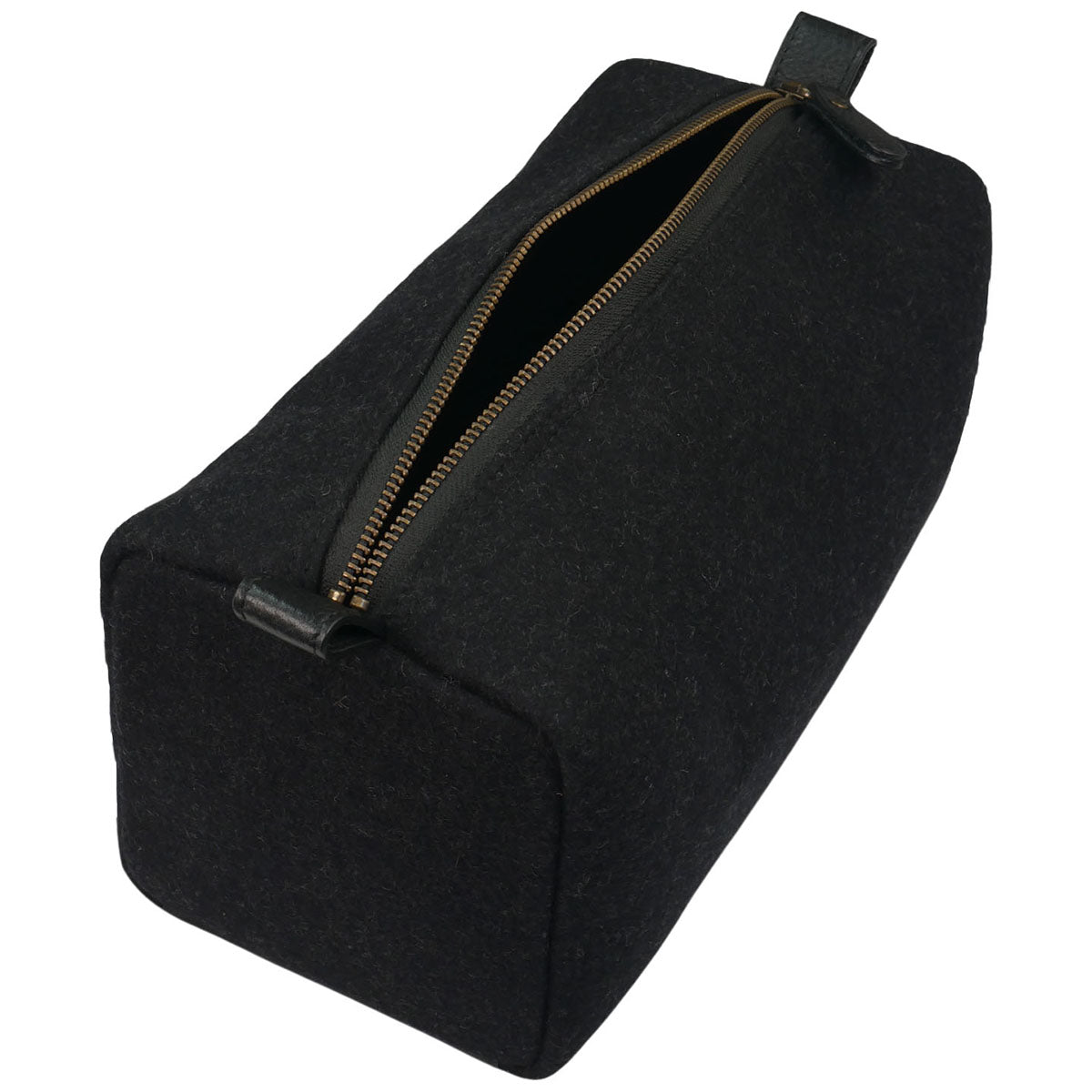 Heritage Gear Black/Black Wool Dopp Kit