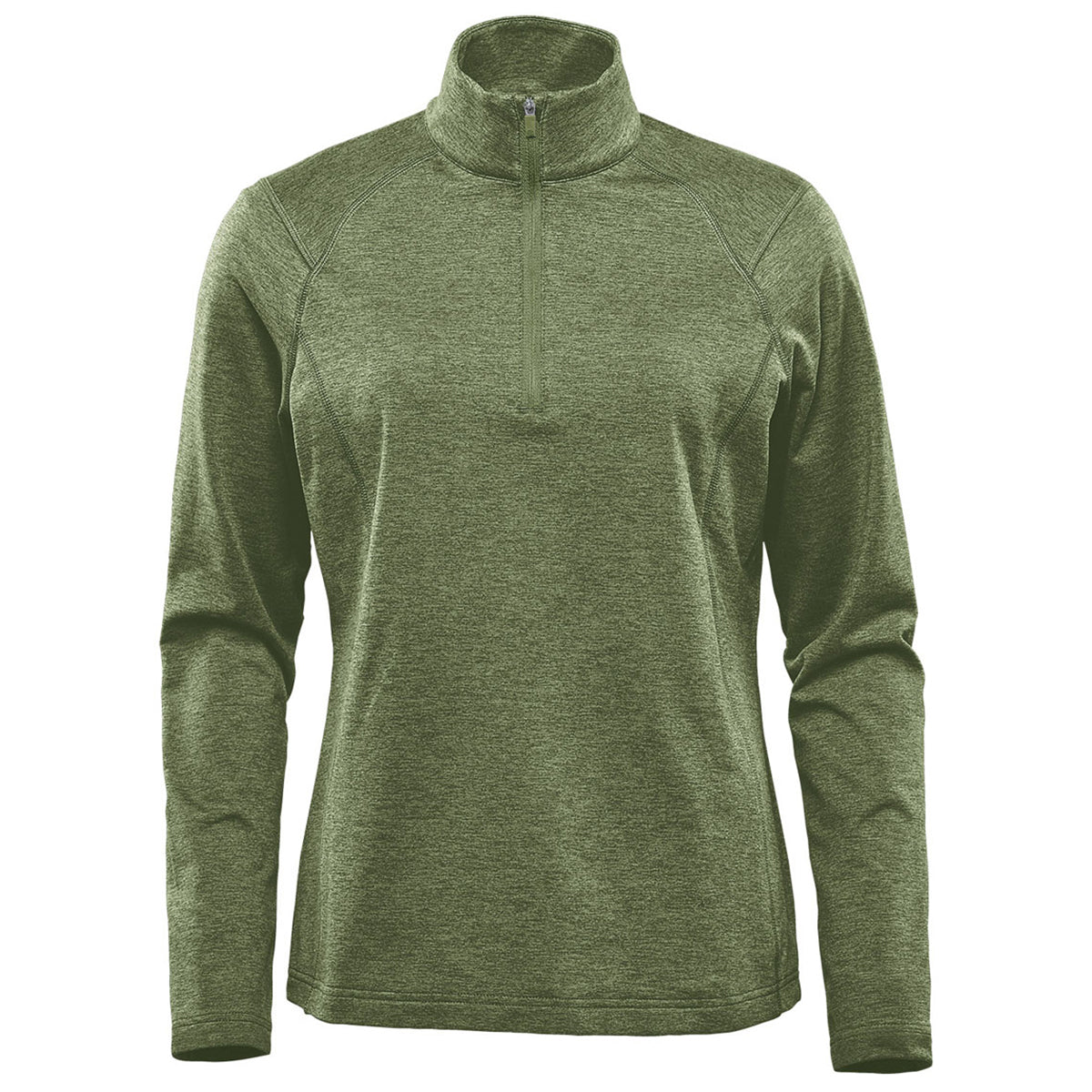 Stormtech Women's Sage Green Heather Treeline Performance 1/4 Zip Pullover