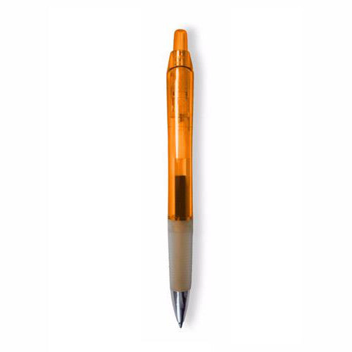 48-Hour BIC Clear Orange Intensity Clic Gel Pen with Blue Ink