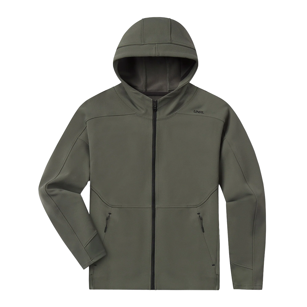 UNRL Men's Hazel Green Impact Full-Zip