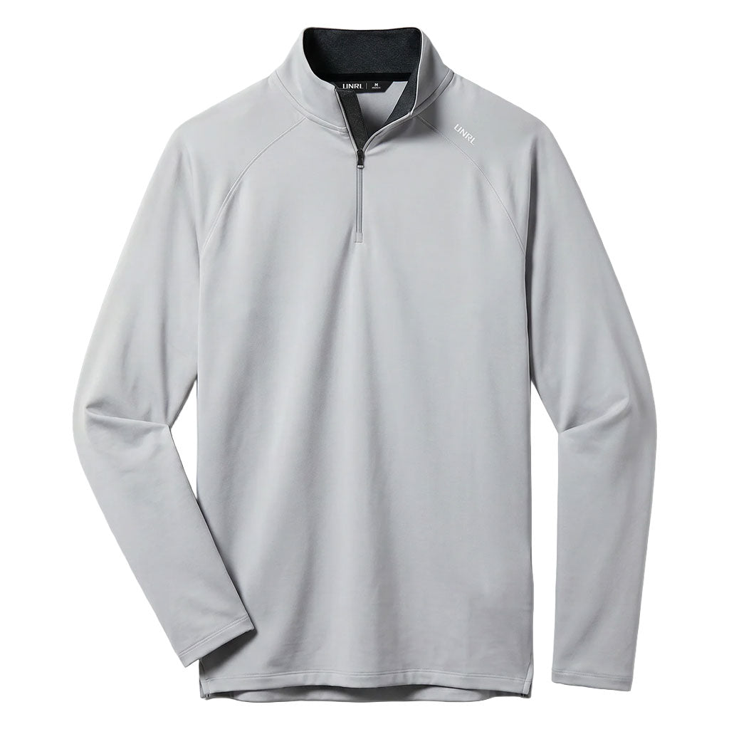 UNRL Men's Core Grey Interlock Quarter Zip