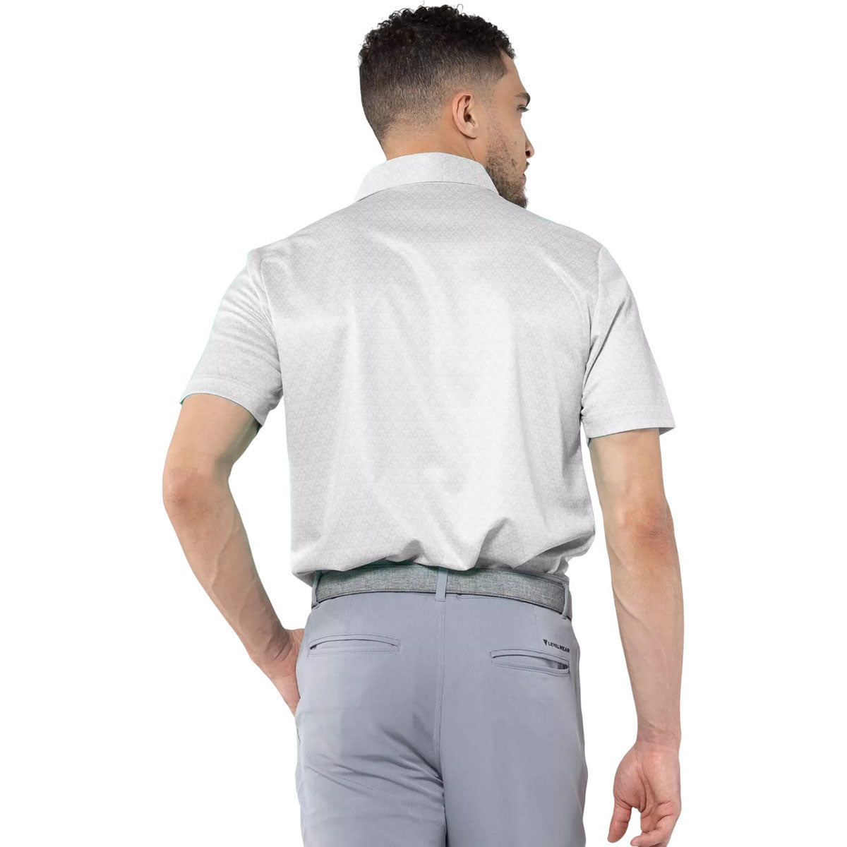 Levelwear Men's White System Polo