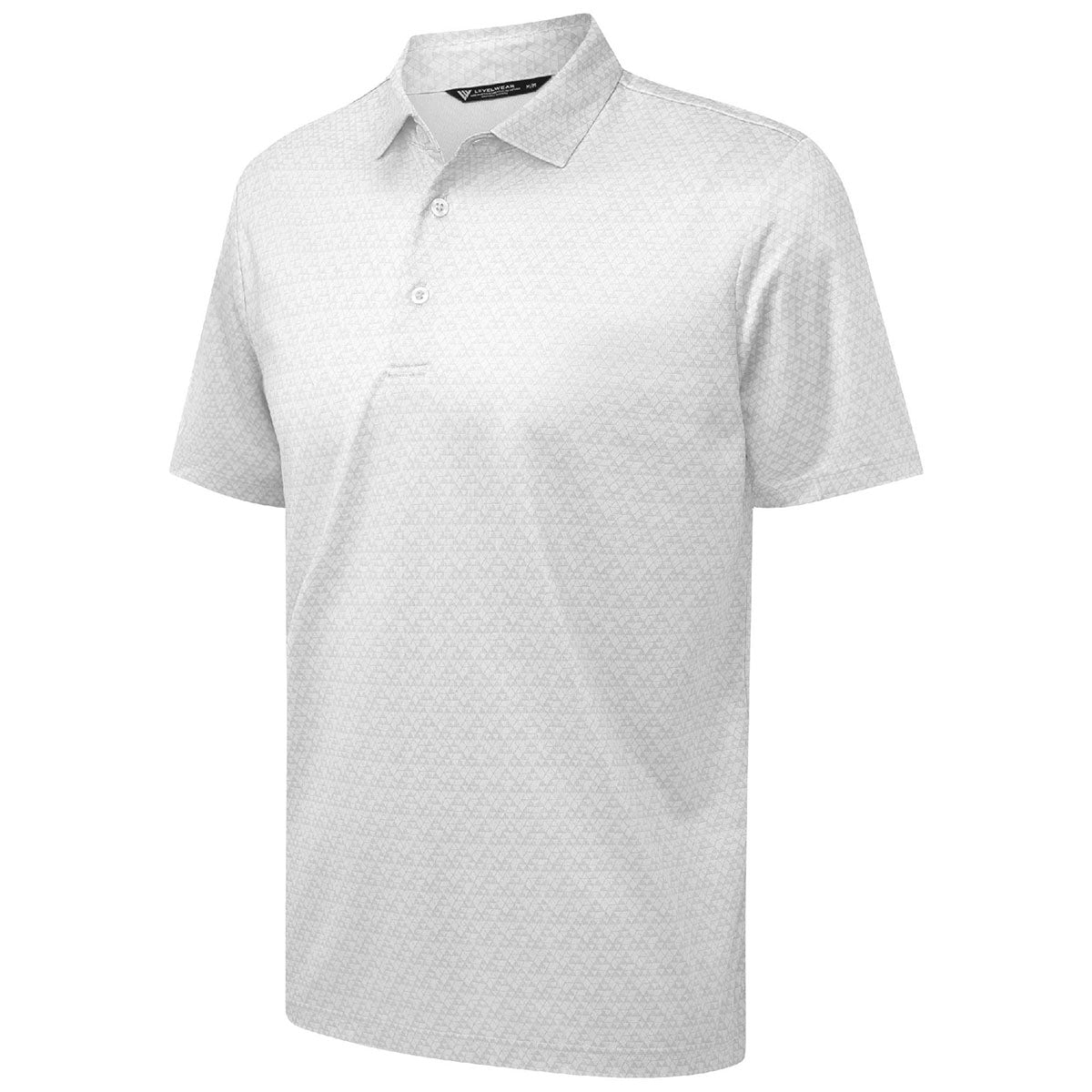 Levelwear Men's White System Polo