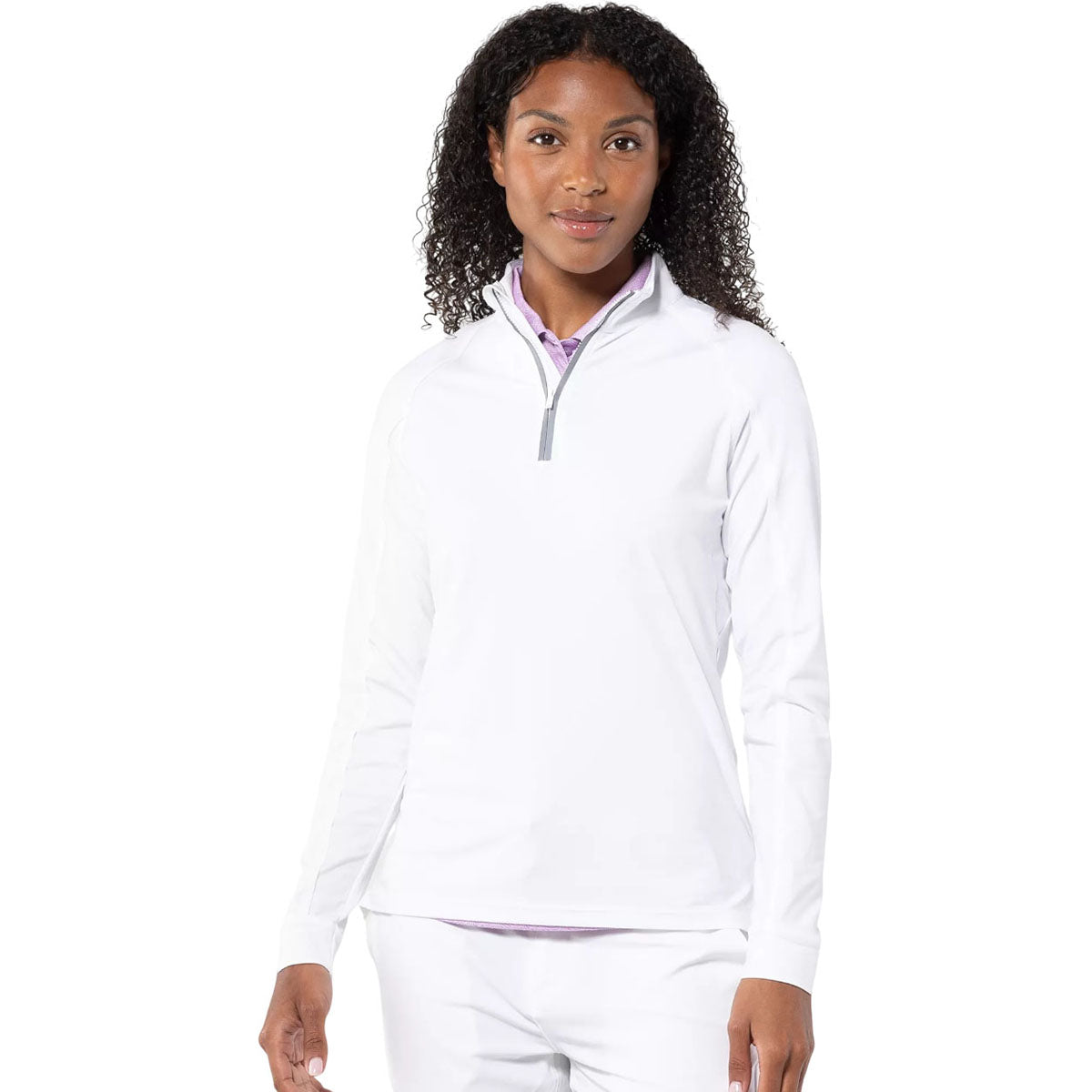 Levelwear Women's White Kinetic Midlayer Pullover