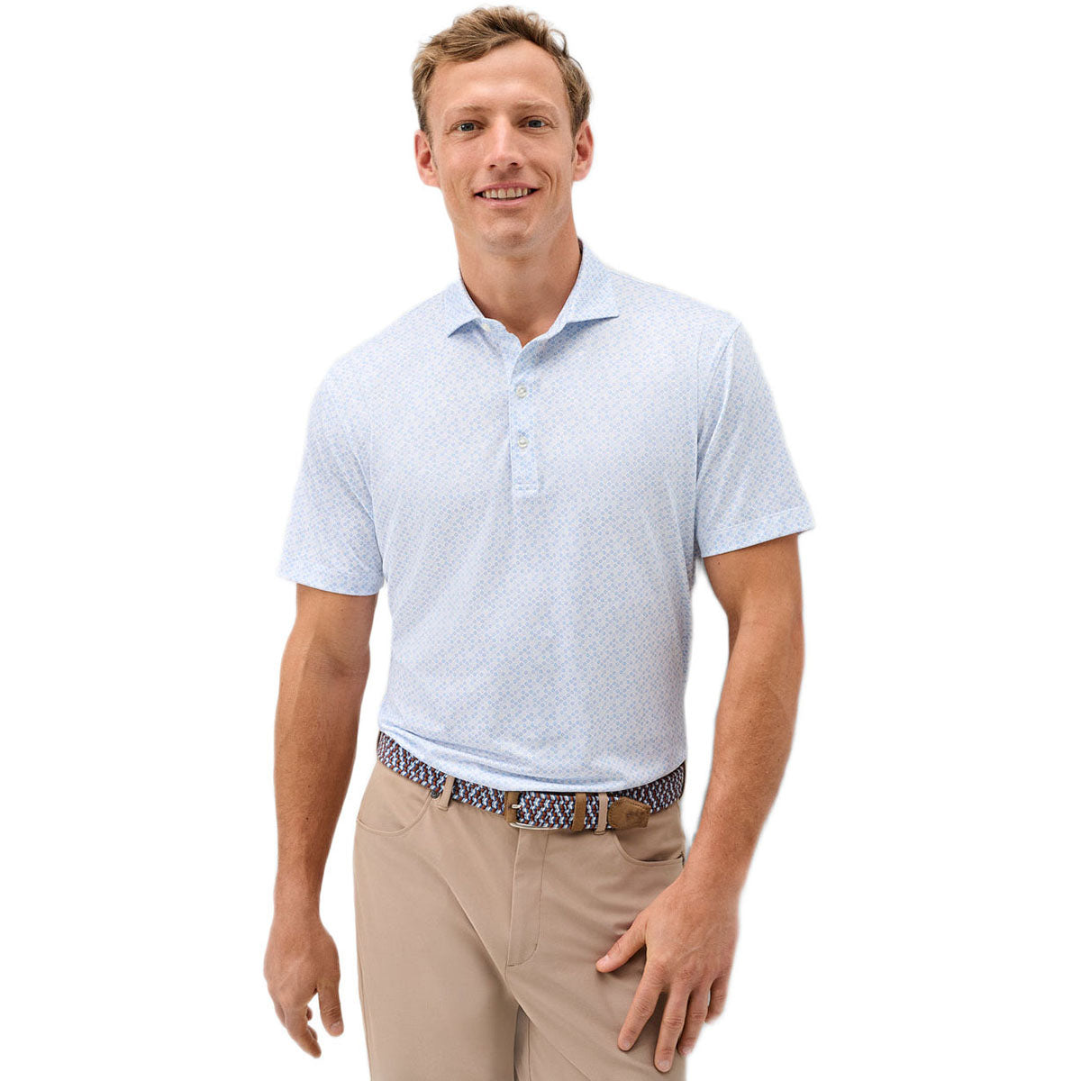Johnnie-O Men's Maliblu Pip Floral Performance Jersey Polo