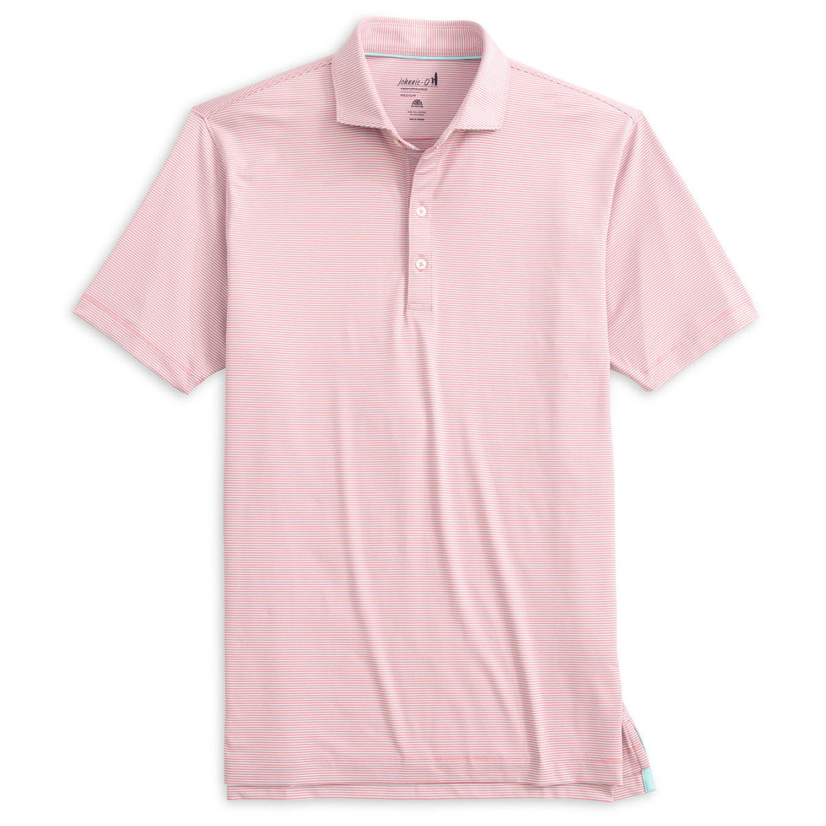 Johnnie-O Men's Sardinia Lyndonn Striped Jersey Performance Polo