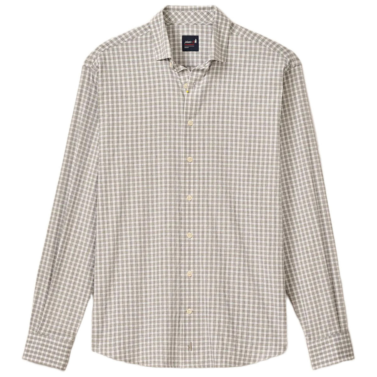Johnnie-O Men's Light Grey Westwood Check Everyday Performance Button Down Shirt