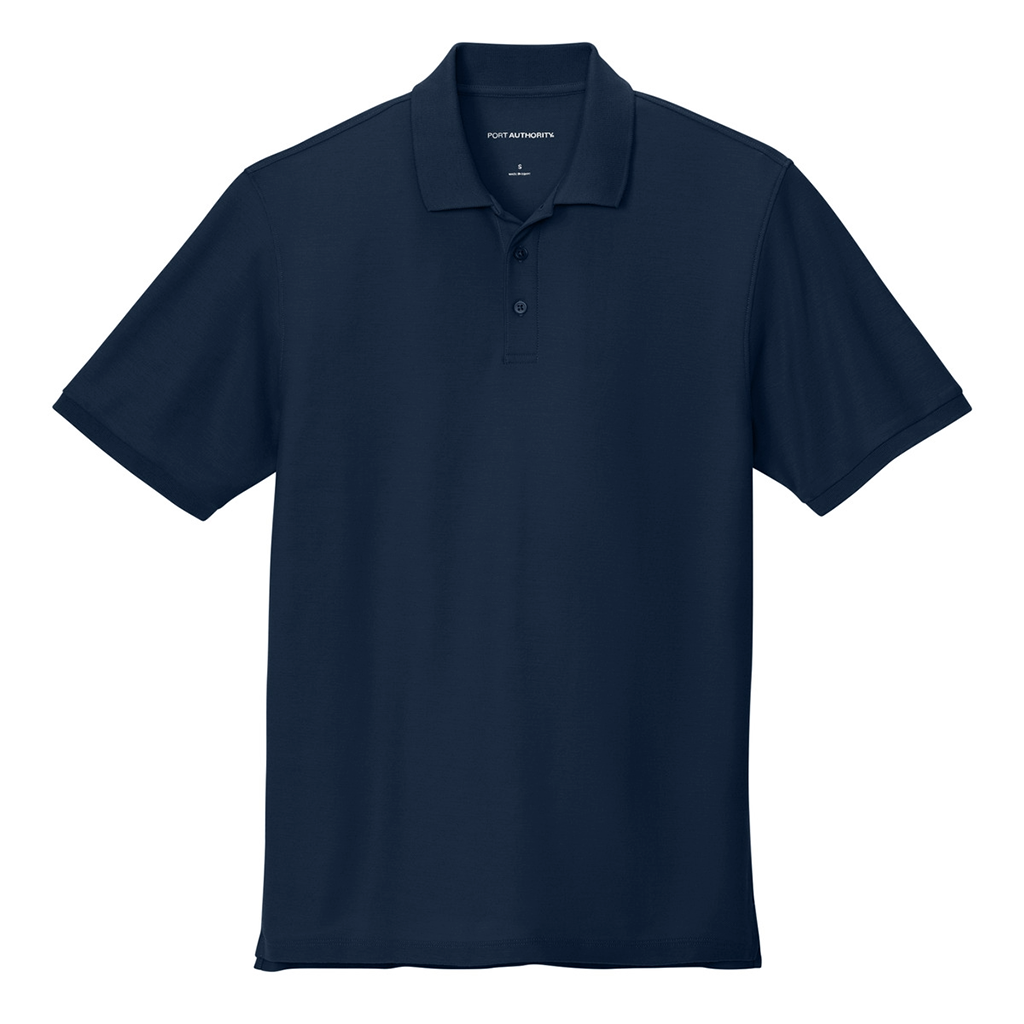 Port Authority River Blue Navy Wearever Signature Pique Polo