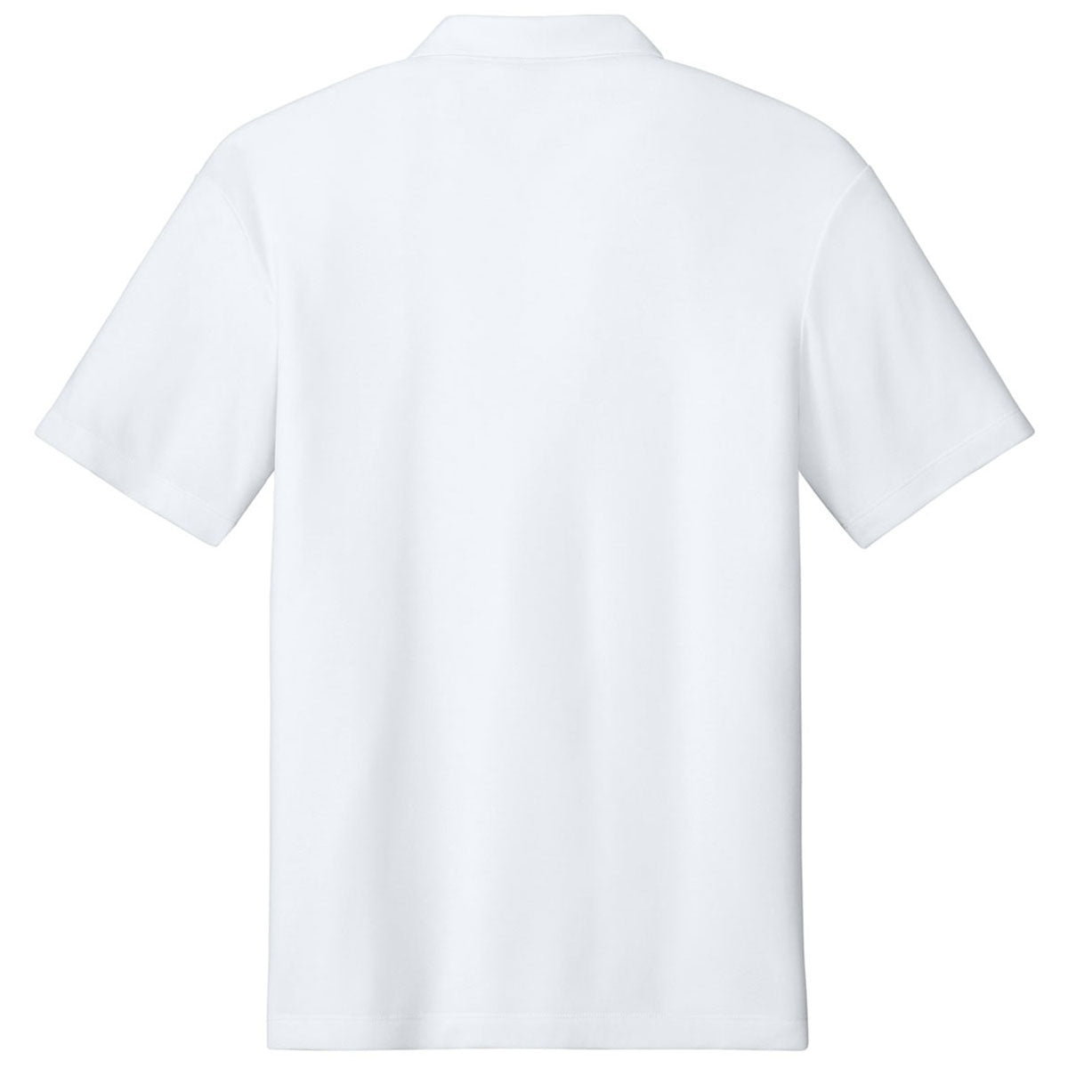 Port Authority Men's White Plaited Pique Polo