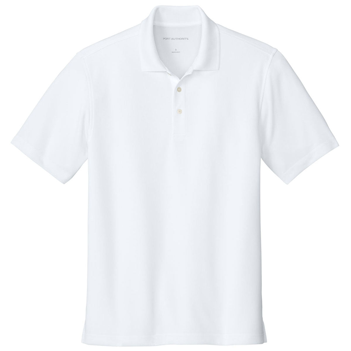 Port Authority Men's White Dry Zone Stain-Release Grid Polo