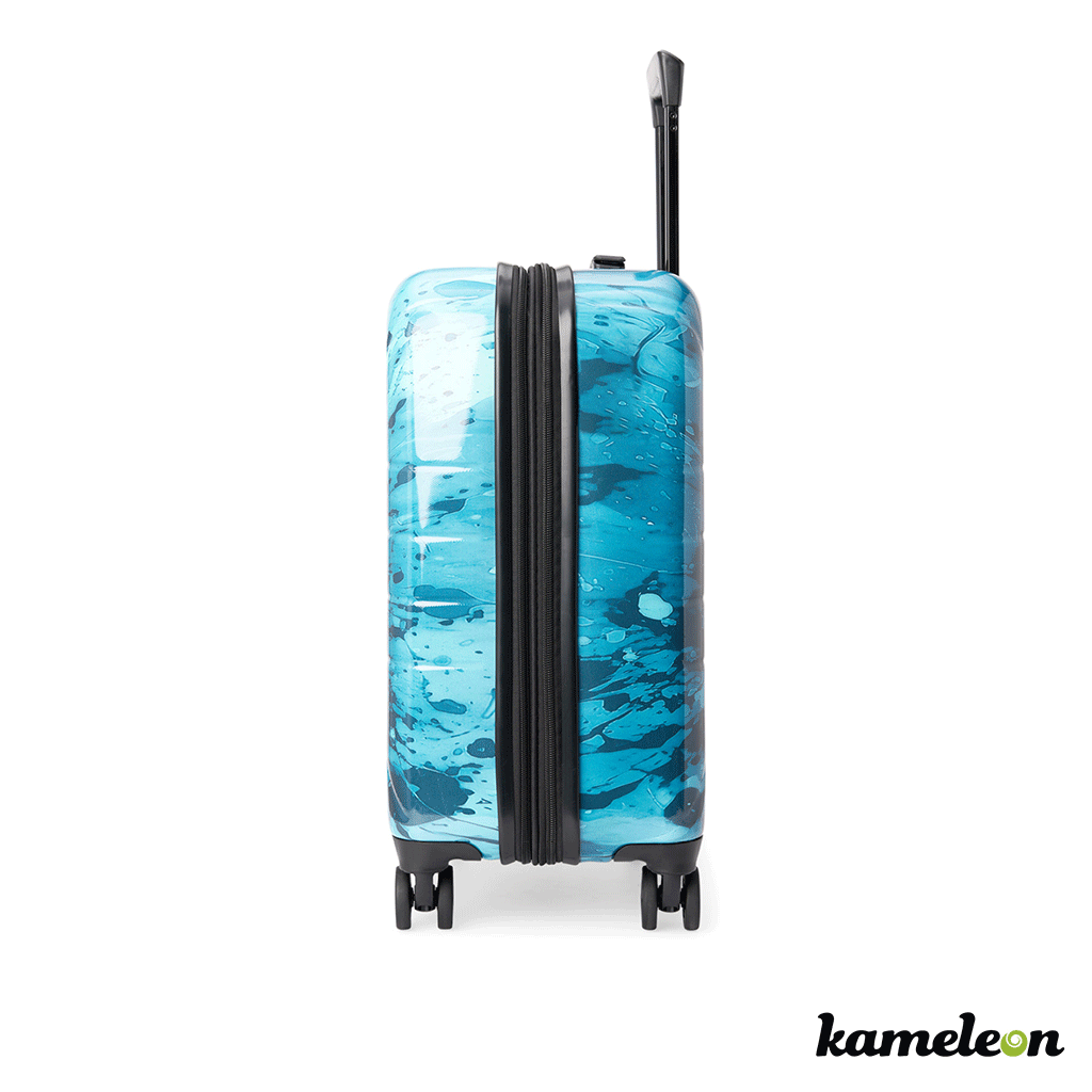 Kameleon White Customizable Carry-on Luggage