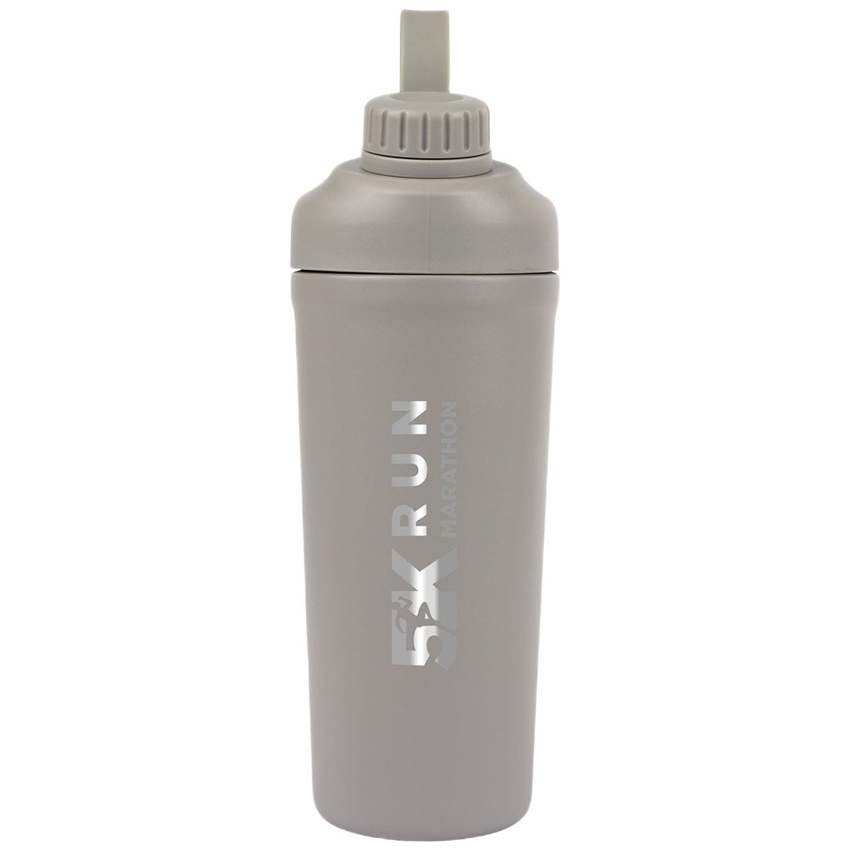 Logomark Grey Longden 26 oz. Double Wall, Stainless Steel Shaker Bottle