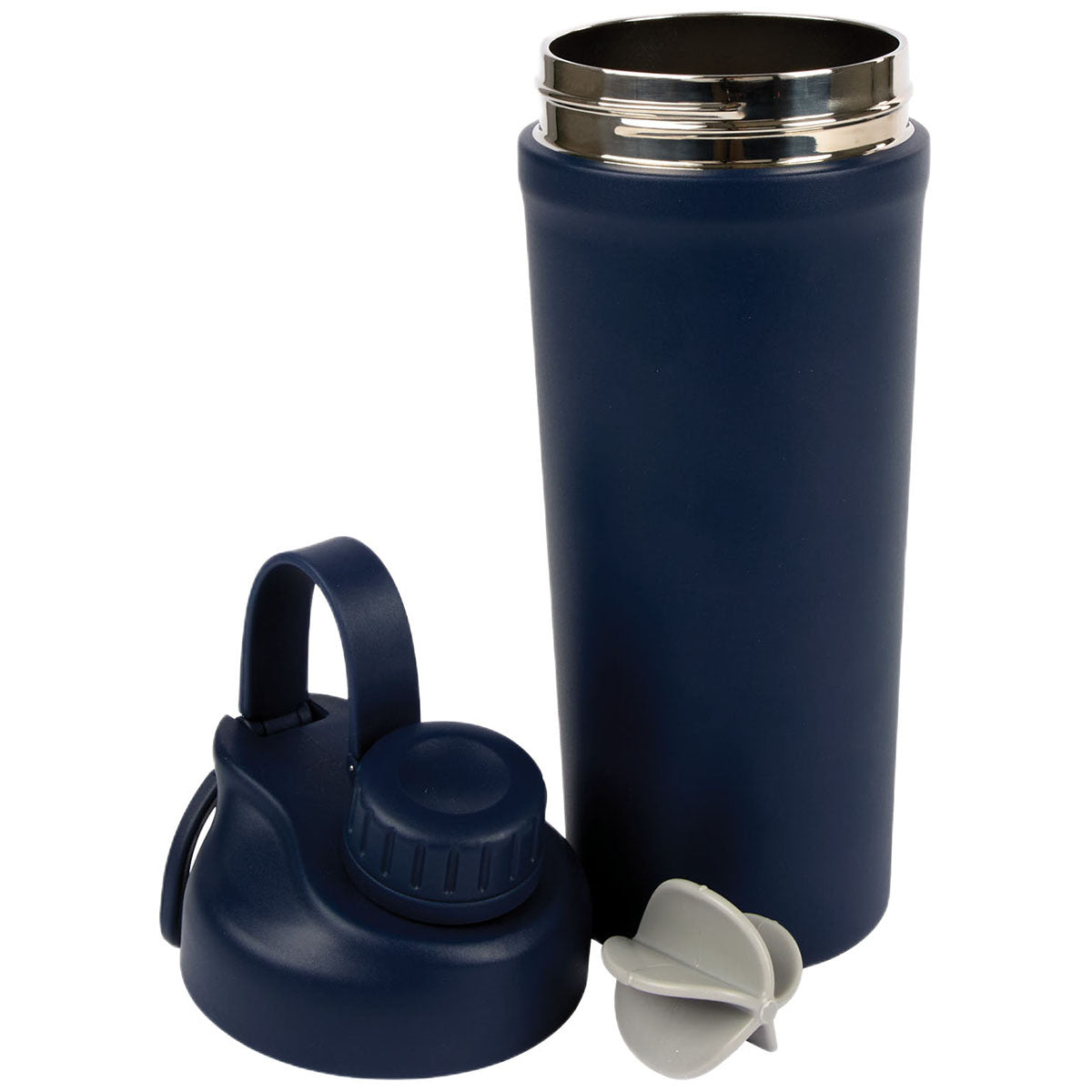 Logomark Navy Longden 26 oz. Double Wall, Stainless Steel Shaker Bottle