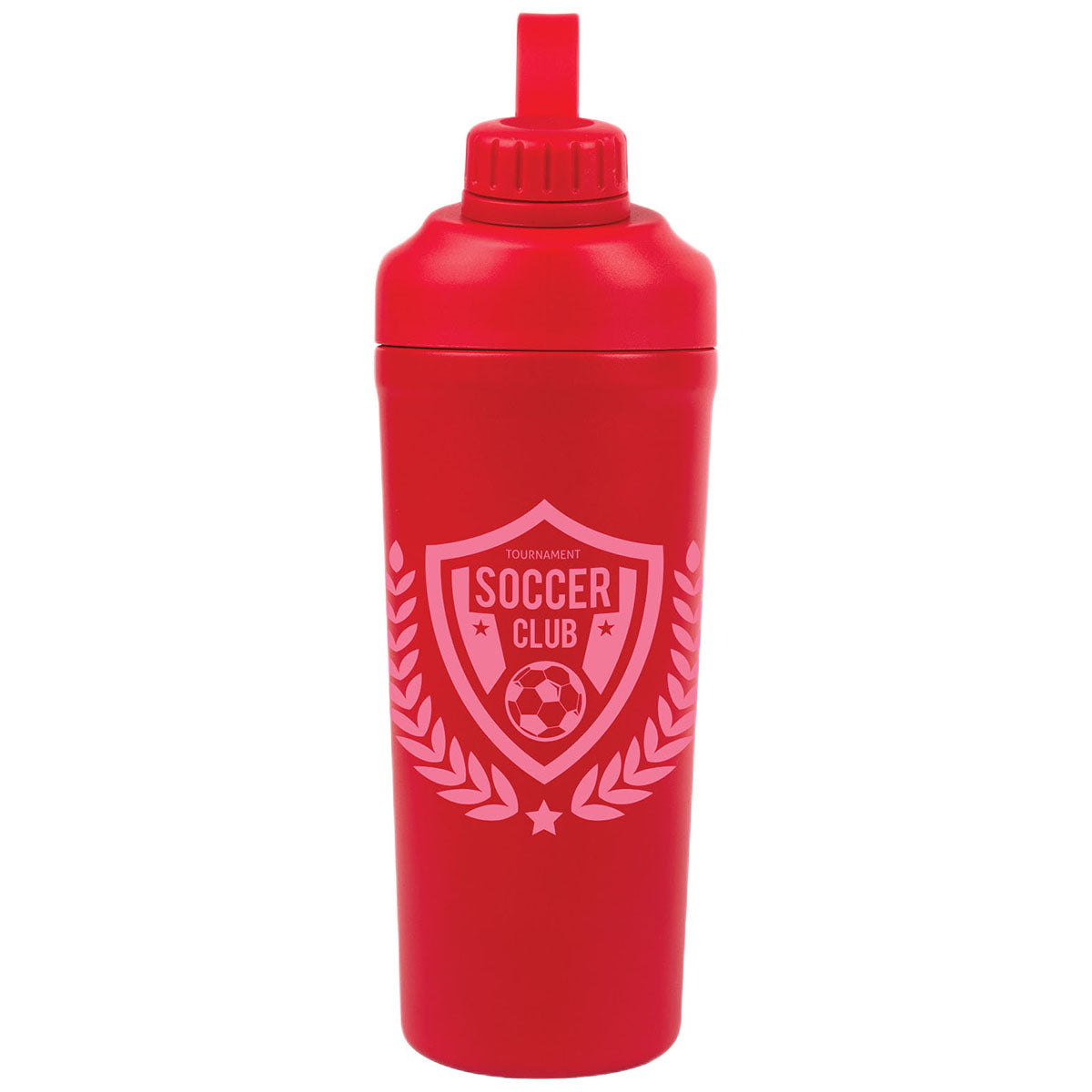 Logomark Red Longden 26 oz. Double Wall, Stainless Steel Shaker Bottle
