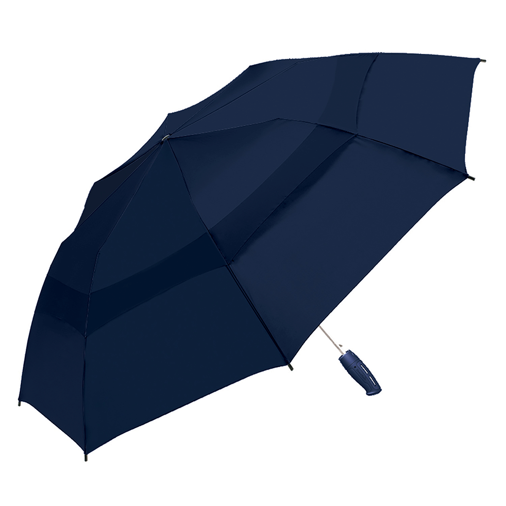 Shed Rain Navy Windjammer 58" Vented Auto-Open Jumbo Compact Umbrella