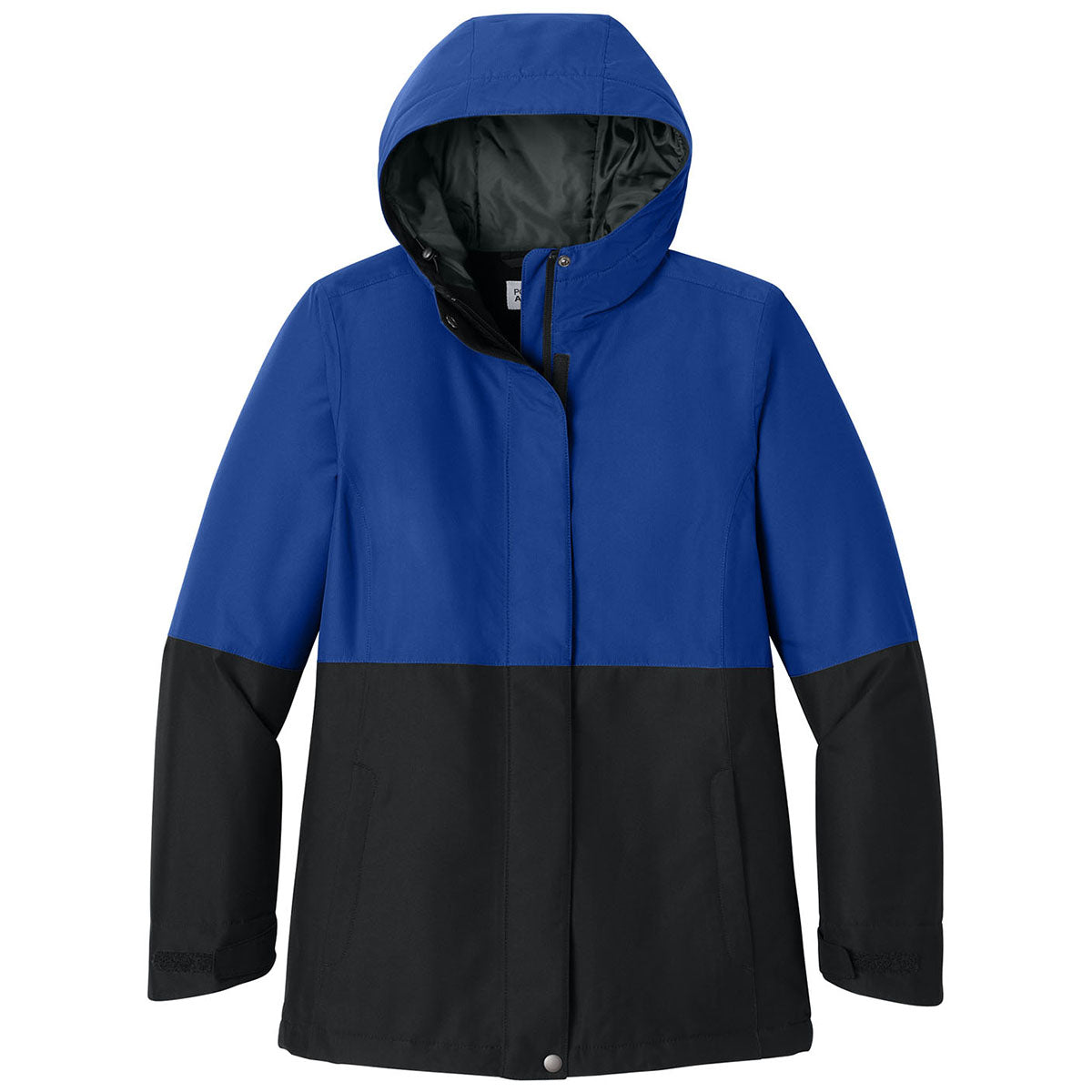 Port Authority Women's True Royal/Deep Black Insulated Heavy Ripstop Jacket