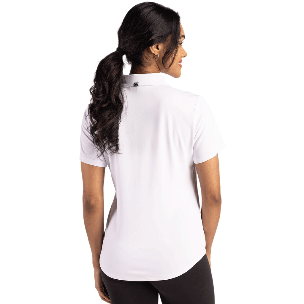 Cutter & Buck Women's White Forge Eco Stretch Recycled Polo