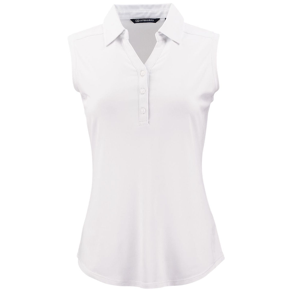 Cutter & Buck Women's White Forge Eco Stretch Recycled Sleeveless Polo