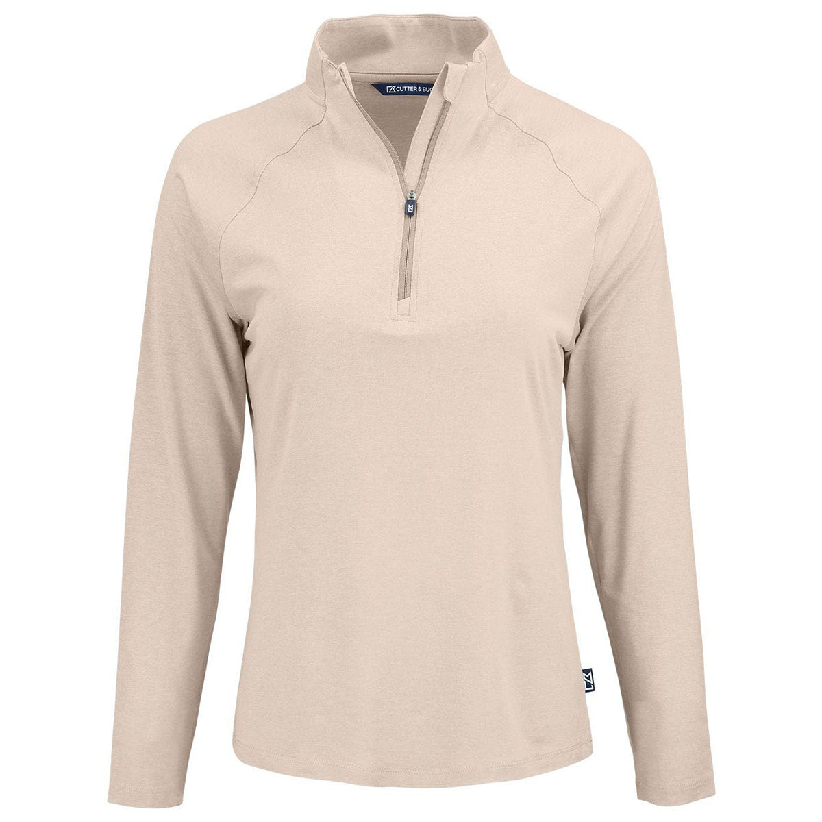 Cutter & Buck Women's Wheat Coastline Epic Comfort Recycled Quarter Zip