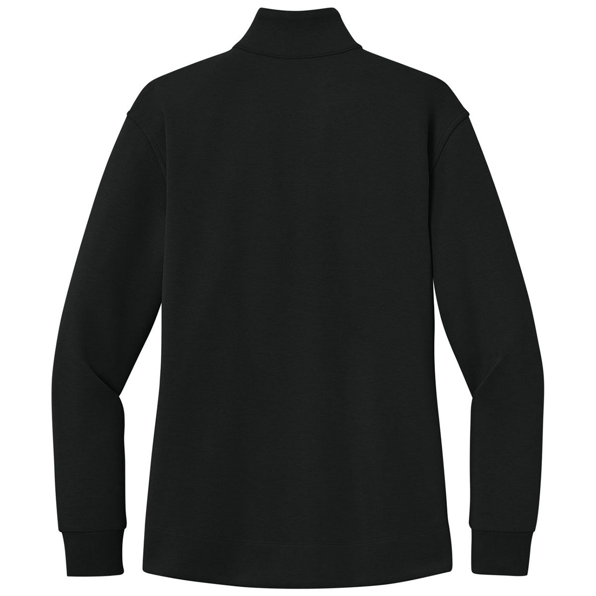 Port Authority Women's Deep Black Wearever Signature Double Pique 1/4-Zip